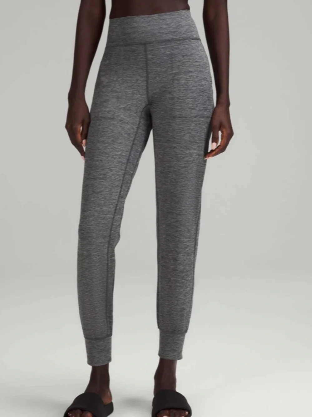 Lululemon align high rise jogger full length in Heathered graphite Grey size 10